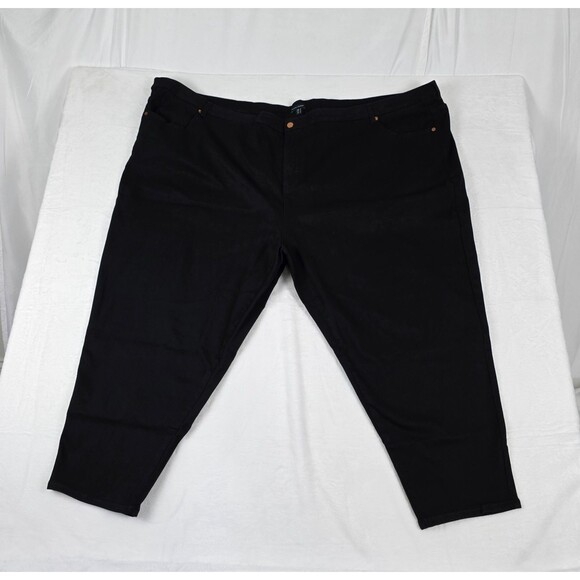 Universal Standard mid rise skinny jeans women black size 38 denim 27 Inseam - Picture 3 of 10